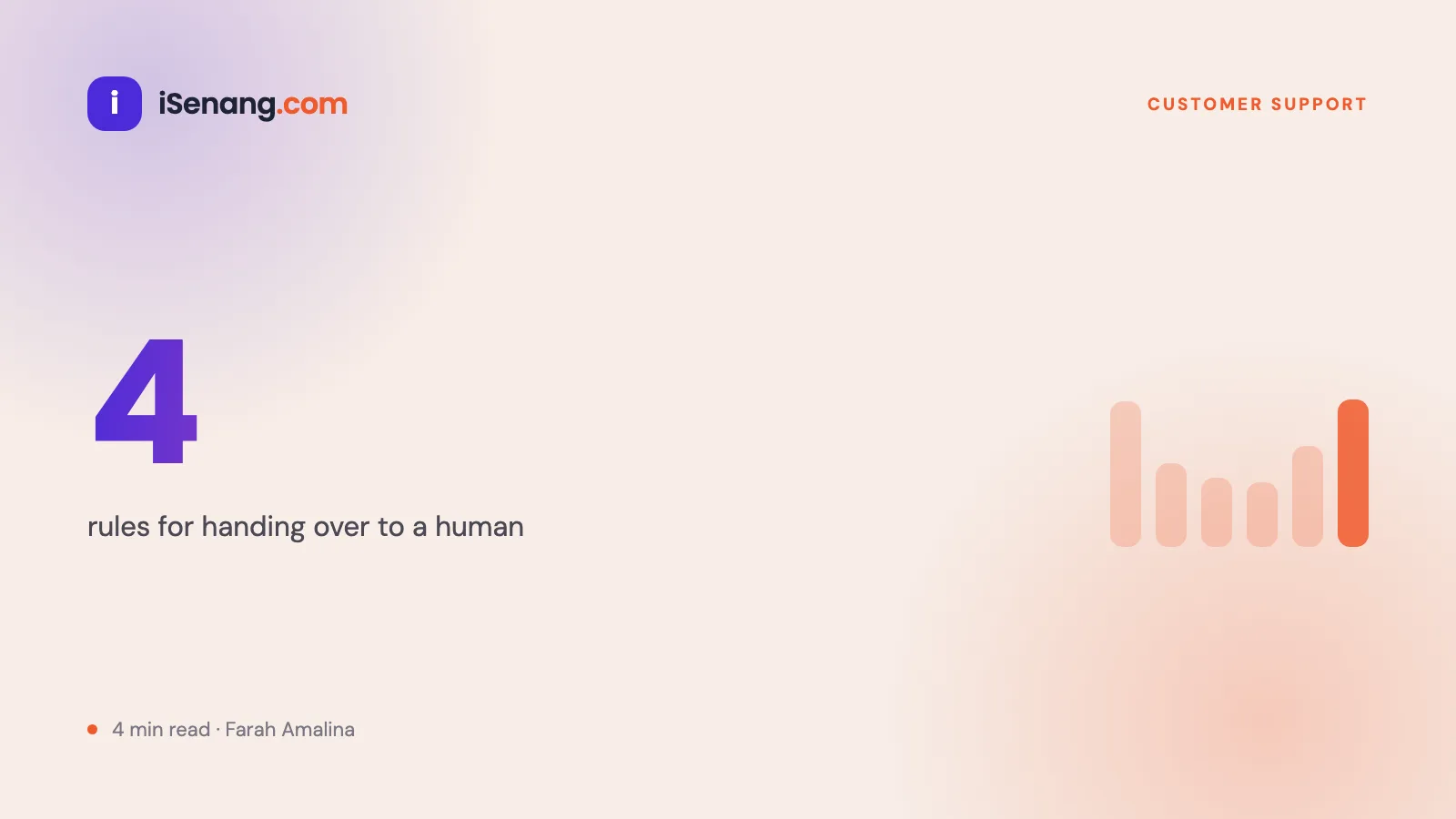 Four escalation rules that decide when a chatbot hands over to a human